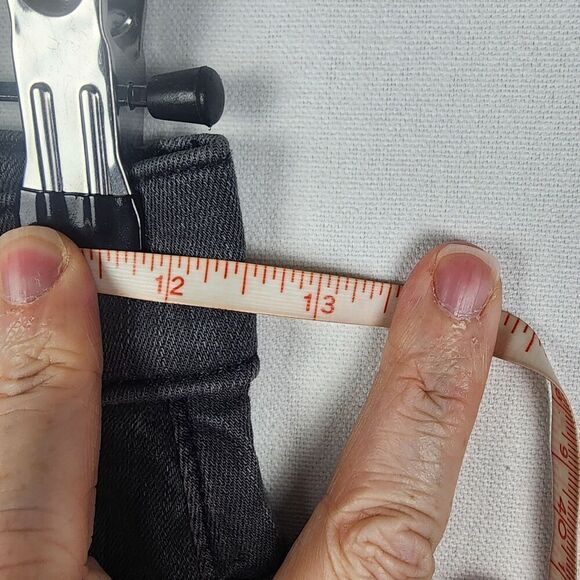 MOTHER The Insider crop Step Fray Jeans Size 24 Dark Grey Punk Grunge Casual - Picture 3 of 8